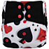 Elf Diaper Poker Print Large Capacity Snap Cloth Diaper with Bamboo Cotton Sewn-In Inserts - A01E01