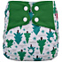 Elf Diaper Cartoon Forest Print High-Capacity AIO Cloth Diaper with 3-Layer Sewn-In Inserts - A01E03