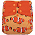 Elf Diaper Clown Fish Print All-Season Diaper Cover with Butterfly Tabs and Waterproof Outer Layer - C01E16