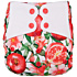Elf Diaper Pomegranate and Flowers Print All-Season Diaper Cover with Butterfly Tabs and Waterproof Outer Layer - C01E26