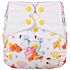 Elf Diaper Cartoon Unicorn and Rainbow Print Comfortable and Absorbent Snap Diapers for Babies 3-16kg - A01E28