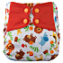 Elf Diaper Cartoon Lion Giraffe Print Multi-uses Butterfly Style AIO Pocket Cloth Diaper with 2 Sewed-in Absorption Layers - A02H04