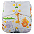 Elf Diaper African Animals Print Waterproof Butterfly Tabs Baby Diaper Cover with Eco-Friendly Materials - C01H10