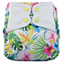 Elf Diaper Strelitzia Pansy Print Reusable Baby Diaper with Bamboo Cotton Inserts and Customizable Fit - A01H17