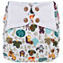 Elf Diaper Cartoon Forest Animals Print Eco-Friendly Waterproof Cloth Diaper Cover with Bright Cartoon Prints and Butterfly Tabs - C01H29