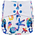 Elf Diaper Colorful Seahorse Starfish Shells Print Waterproof Butterfly Tabs Baby Diaper Cover with Eco-Friendly Materials - C01H30