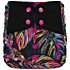 Elf Diaper Neon Colored Monstera Print High-Capacity AIO Cloth Diaper with 3-Layer Sewn-In Inserts - A01H39