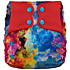 Elf Diaper Palette Print High-Capacity AIO Diaper with Stay-Dry Bamboo Cotton Inner Lining - A01H45
