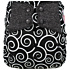 Elf Diaper Black Wave Print Large Capacity Snap Cloth Diaper with Reusable and Sustainable Materials - A01H46