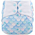 Elf Diaper Mermaid Print All-Season Diaper Cover with Butterfly Tabs and Waterproof Outer Layer - C01H65