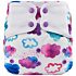 Elf Diaper Watercolor Cloud Print Reusable and Sustainable Diaper Cover with Waterproof Outer Layer - C01H77