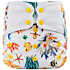 Elf Diaper Seabed Treasures Anchor Fish Print Waterproof Butterfly Tabs Baby Diaper Cover with Eco-Friendly Materials - C01H80