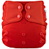 Elf Diaper Red High-Capacity AIO Cloth Diaper with 3-Layer Sewn-In Inserts - A01P16