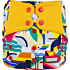 Elf Diaper Abstract Toucan Print Butterfly Tabs Baby Diaper Cover with Bright Colors and Waterproof Design - C01Y58