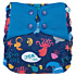 Elf Diaper Whale Octopus and Shark Print Reusable and Sustainable Diaper Cover with Waterproof Outer Layer - C01Y72