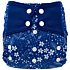 Elf Diaper Blue White Flora Branches Print Reusable Diaper Cover with Butterfly Tabs and Fun, Colorful Prints - C01Y79