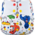 Elf Diaper Cartoon Skateboard Dinosaur Print All-Season Diaper Cover with Butterfly Tabs and Waterproof Outer Layer - C01Y82