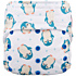 Elf Diaper Cyan Penguin Print Eco-Friendly and Waterproof Hook and Loop Baby Pocket Diaper for Large Size - S02E17