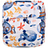 Elf Diaper Hand-Painted Submarine Pattern Reusable and Waterproof Hook and Loop Baby Pocket Diaper for Infants and Toddlers - S02E24