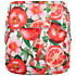 Elf Diaper Pomegranate and Flowers Print Waterproof Cloth Diaper Cover with Hook and Loop Fasteners - C02E26