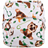 Elf Diaper Sloth and Lion Print Hook and Loop Cloth Diaper Cover with Waterproof and Breathable Materials - C02E30
