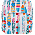 Elf Diaper Surboard Print Stay Dry and Waterproof Hook and Loop Baby Pocket Diaper for Infants and Toddlers - S02H26