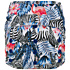 Elf Diaper Zebra and Flamingo Print Bright Cartoon Prints Hook and Loop Cloth Diaper Cover for Babies 4-17kg - C02H32