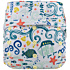Elf Diaper Sailing Pattern Waterproof and Reusable Hook and Loop Baby Pocket Diaper for 0-3 Year Olds - S02H43