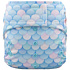 Elf Diaper Mermaid Pattern Waterproof and Large Size Hook and Loop Baby Pocket Diaper for Infants and Toddlers - S02H65