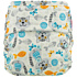 Elf Diaper Cat and Fish Print Reusable and Sustainable Cloth Diaper Cover with Hook and Loop Fasteners - C02Y67