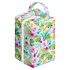 Strelitzia Pansy Print Soft and Durable Diaper Pod Storage Bag with Double Layer Protection - DP01H17