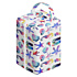 Colorful Seahorse Starfish Shells Print Waterproof Diaper Pod Storage Bag with Stroller and Hanging Capability - DP01H30