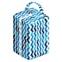 Blue Arrows Print Double Layer Diaper Pod Storage Bag with Waterproof and Lightweight Fabric - DP01H50