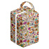 Light Brown Doodle Print Diaper Pod Hanging Bag with Double Layer Storage and Waterproof Design - DP01Y12