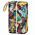 Aliens Rocket Doodles Print Compact Storage Bag for Diapers and Cosmetics with Waterproof Material - DP02H12