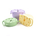 Drop-resistant Binaural Baby Folding Cup Children's Folding Silicone Snack Cup Baby Silicone Snack Cup with Rope