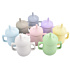 Animal Cartoon Drop Resistant Baby Straw Cup Elephant Silicone Drinking Cup Children Sippy Cup with Double Handle