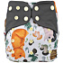 Lichtbaby Cartoon Hedgehog Fox Dual Microfiber Layers Baby Pocket Diaper for Comfort and Absorbency - LA03H08