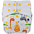 Lichtbaby African Animals Eco-Friendly Baby Pocket Diaper with Dual Microfiber Layers for Large Size - LA03H10