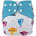 Lichtbaby Cartoon Vehicles Waterproof Baby Pocket Diaper with Dual Microfiber Layers for 0-3 Year Olds - LA03H11