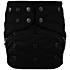 Lichtbaby Black Reusable and Waterproof All-in-One Baby Pocket Diaper for Infants and Toddlers - LA03P05