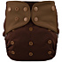 Lichtbaby Dark Brown Waterproof Baby Pocket Diaper with Dual Microfiber Layers for 0-3 Year Olds - LA03P12