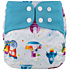 Lichtbaby Cartoon Vehicles Large Size Baby Pocket Diaper with Stay Dry and Reusable Material - LS03H11