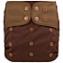 Lichtbaby Dark Brown Large Size and Eco-Friendly Baby Pocket Diaper with Stay Dry Inner - LS03P12