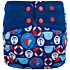Lichtbaby Small Boat and Whale Large Size Baby Pocket Diaper with Stay Dry and Reusable Material - LS03Y49