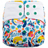 Lichtbaby Cartoon Jungle Animals Waterproof and Reusable Baby Pocket Diaper for 0-3 Year Olds - LS03Y53