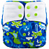 Lichtbaby Blue Dinosaur Stay Dry and Reusable Baby Pocket Diaper for Infants and Toddlers - LS03Y60