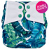 Elf Diaper Banana Leaf Print Eco-Conscious Baby Care: Reusable Double Gussets Pocket Diaper - S04H24