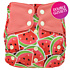 Elf Diaper Cartoon Watermelon Print Convenient and Eco-Friendly Solution: Double Gussets Baby Pocket Diaper with Butterfly Tabs - S04Y65