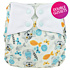 Elf Diaper Cat and Fish Print Double the Protection: Reusable Butterfly Tabs Baby Pocket Diaper - S04Y67